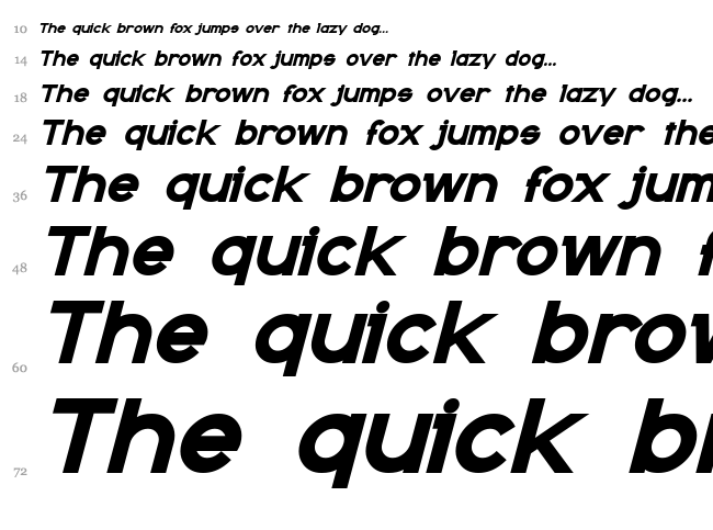 Kanno font waterfall